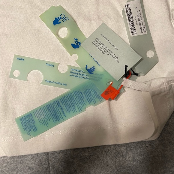 Off-White Mona Lisa Short-Sleeve Over Tee 'White/Black' - Picture 11 of 13